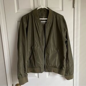 American Eagle Army Green Bomber Jacket M